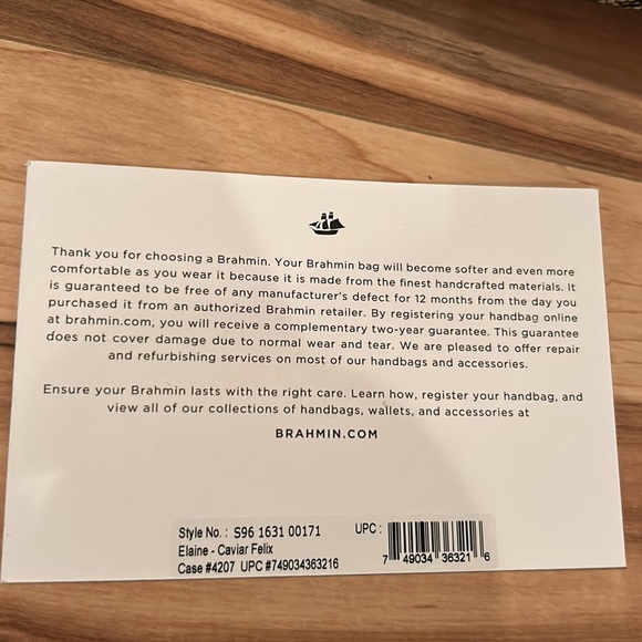 NWT Brahmin Elaine Caviar Felix Handbag🔥🔥 - Picture 4 of 12